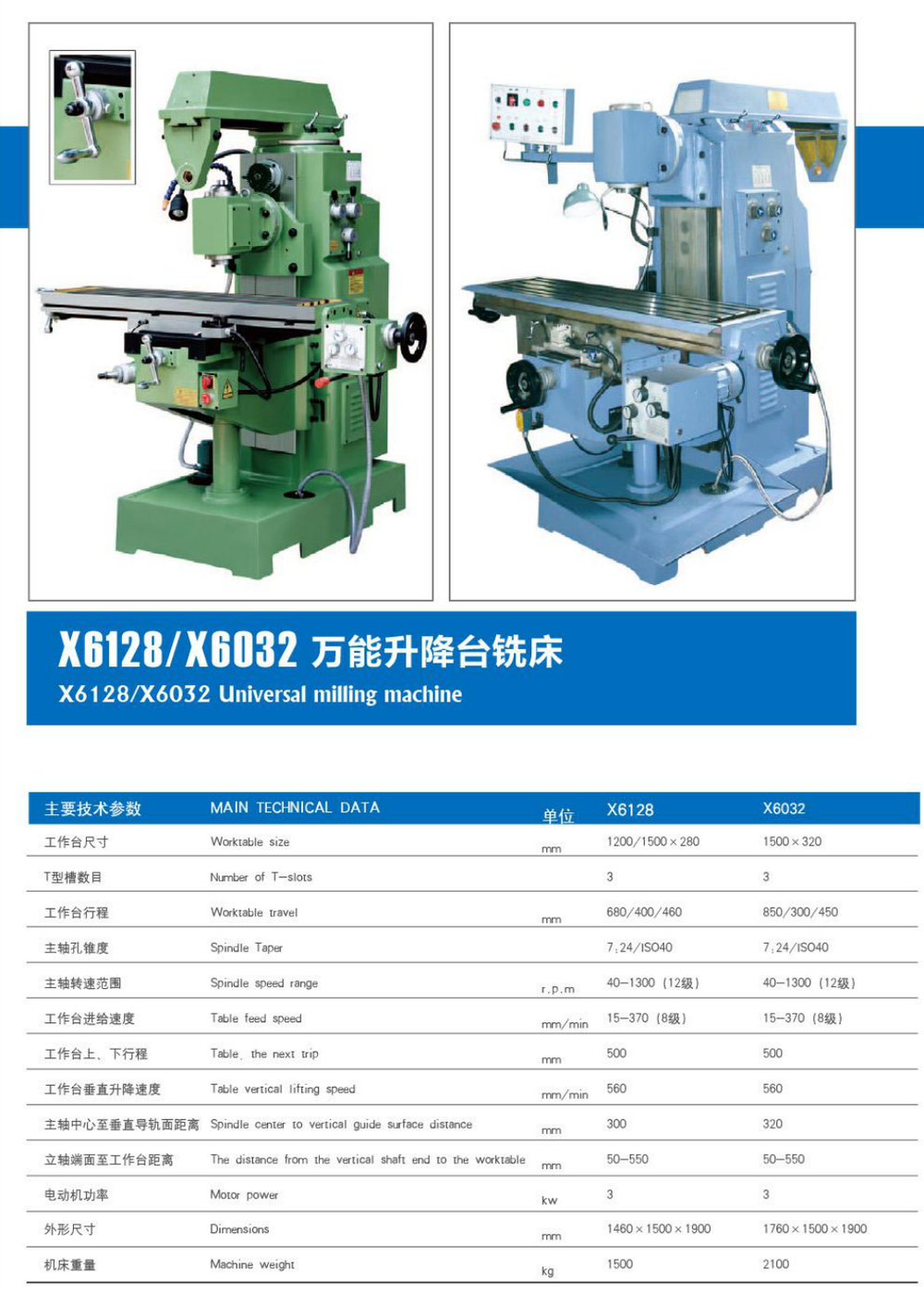Universal Milling Machine